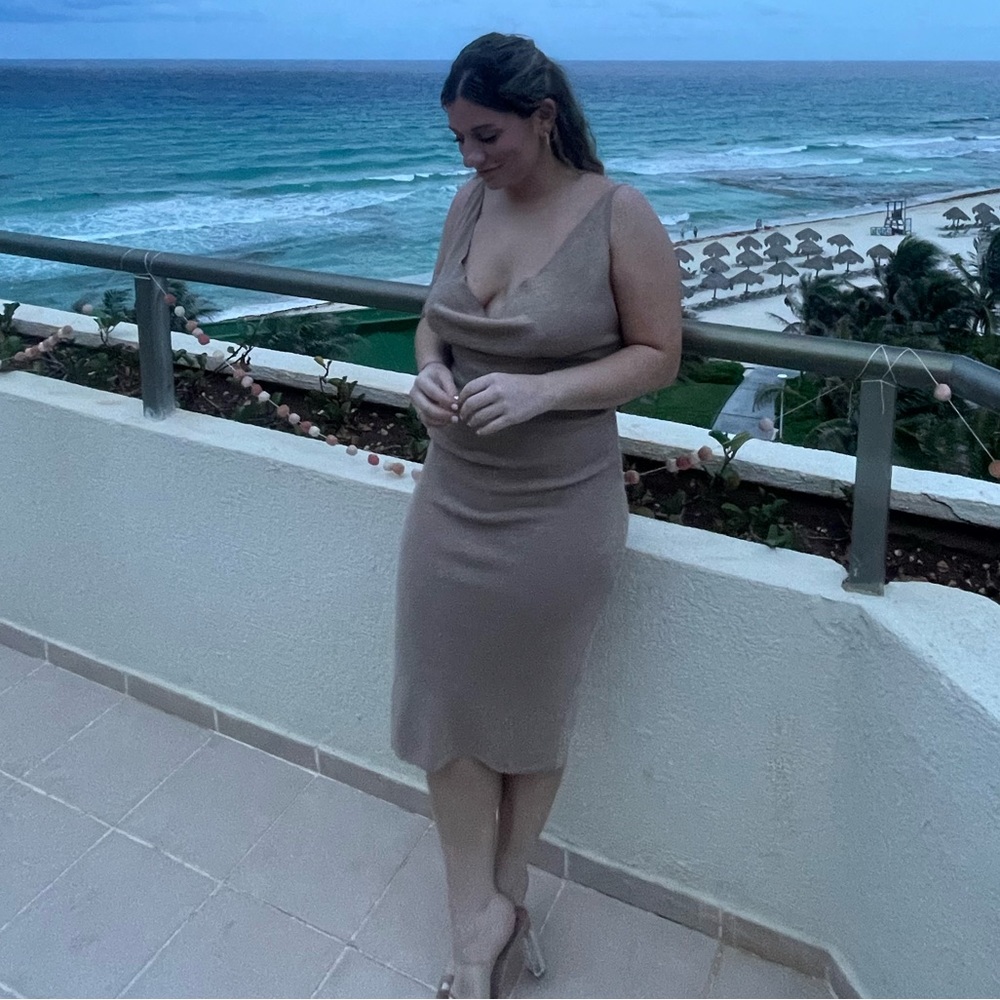 Knit midi dress